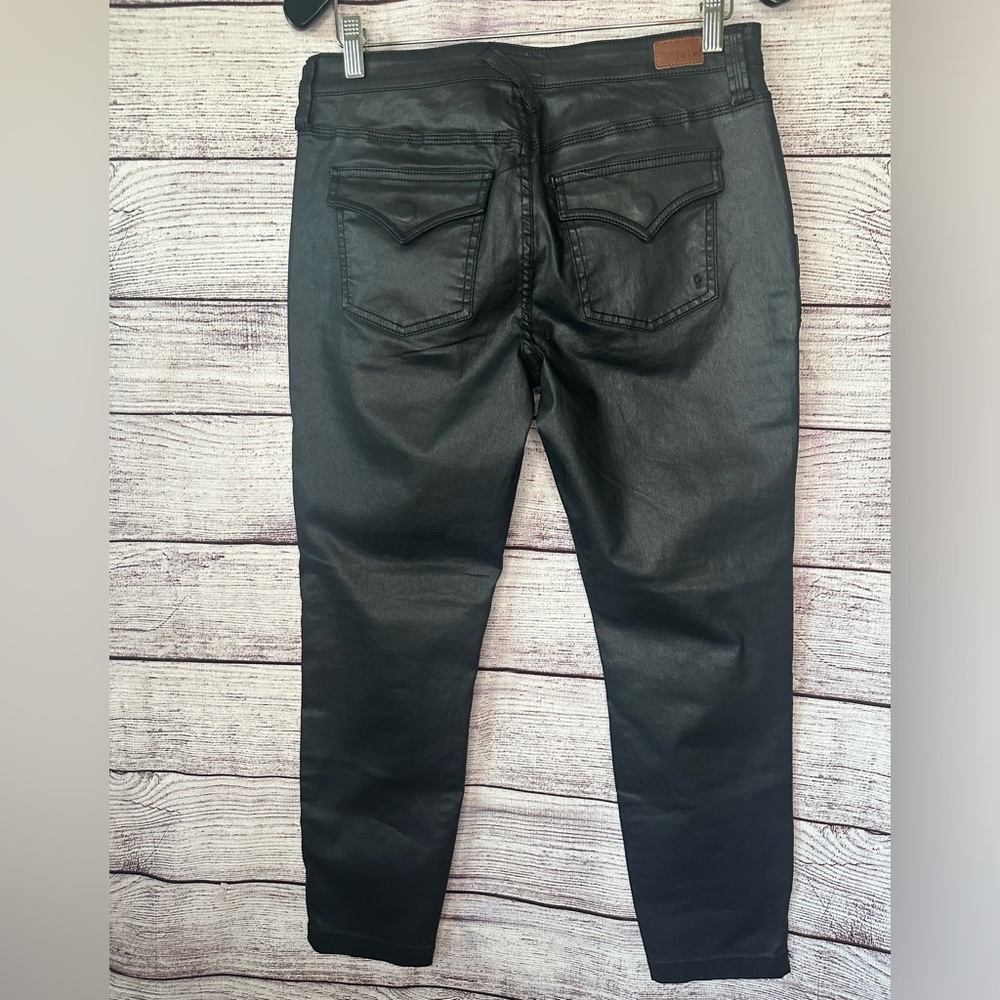 Anthropologie Joie | Sexy Coated Faux Leather Denim | High Rise ! Cargo … - Picture 3 of 10